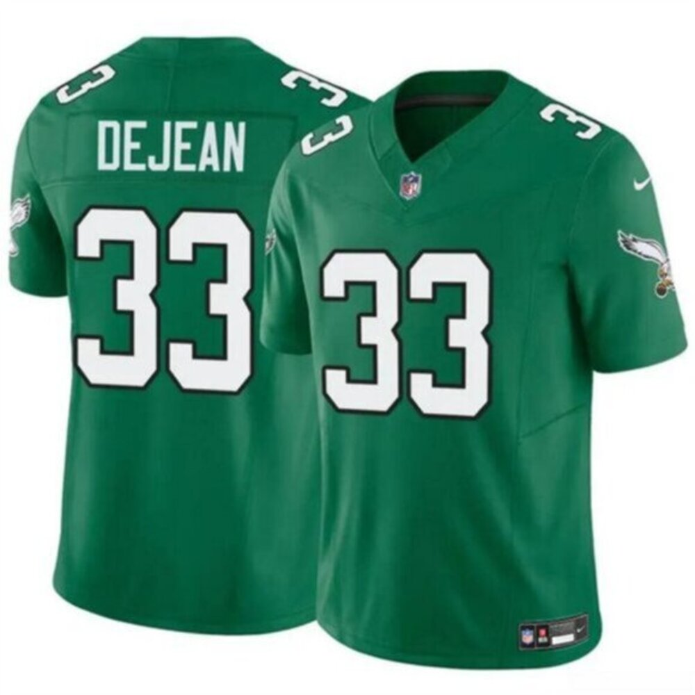 Mens Youths Kids Cooper DeJean Green Stitched Vapor Jersey